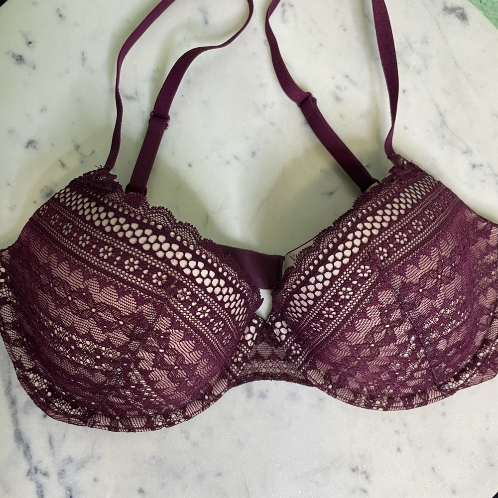 Victoria secret purple lace Demi bra